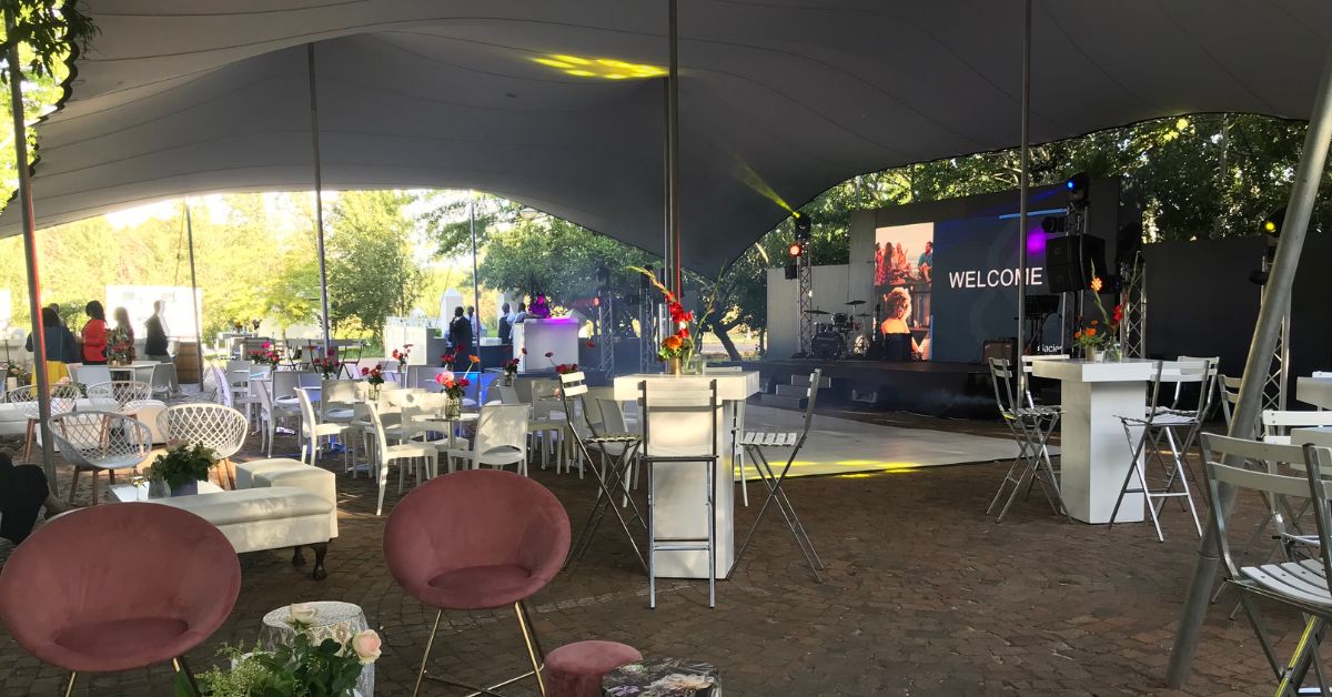 Outdoor function setup at D'Aria