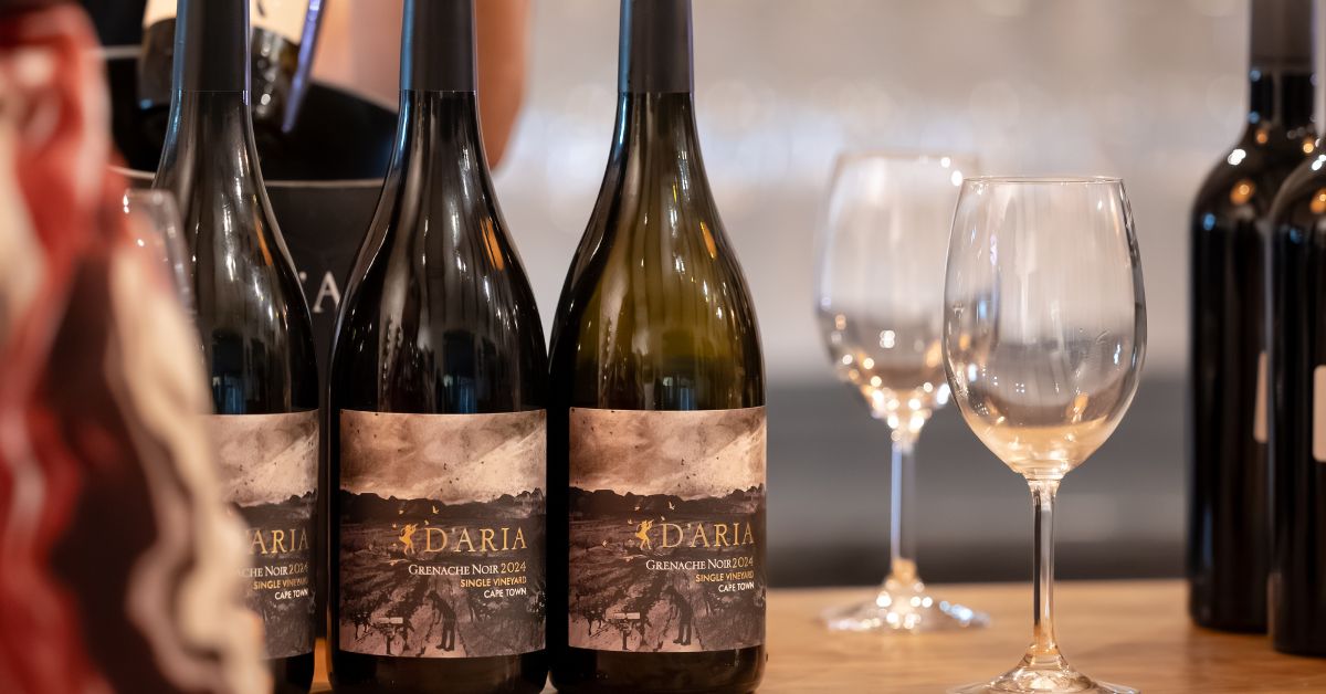 Bottles of D'Aria Grenache Noir