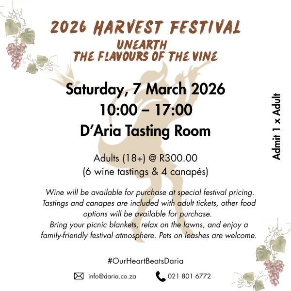 2026 Harvest Festival Ticket -  1 x Adult