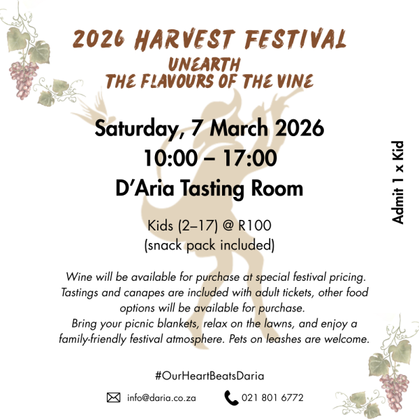 2026 Harvest Festival Ticket -  1 x Kid